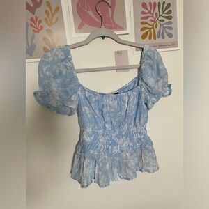 Trixxi Light Blue Blouse Medium size